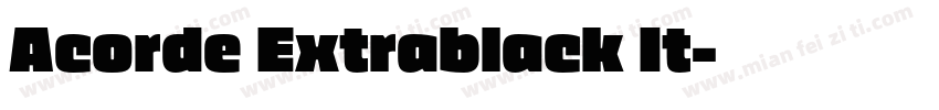 Acorde Extrablack It字体转换